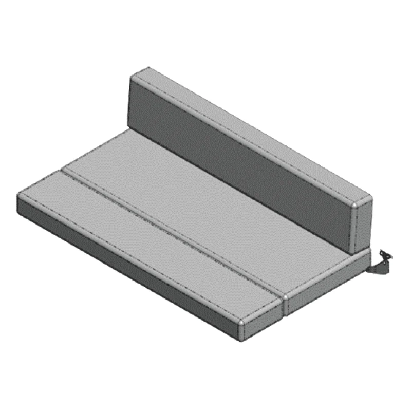 72" Rollover Sleeper Sofa, Grey