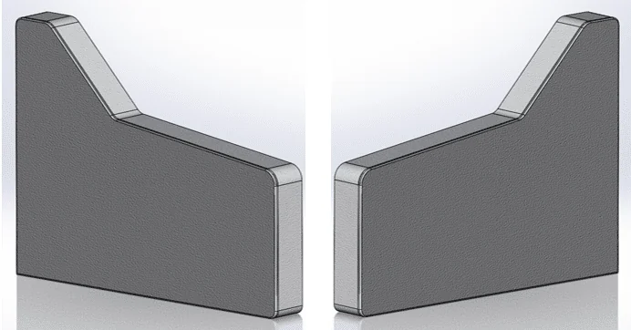 Sofa Armrests, Pair, Grey