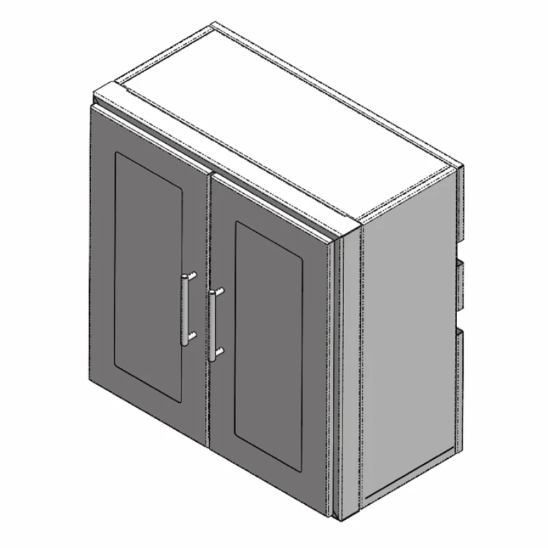 Residential 24” x 24” Wall Cabinet, Light Grey