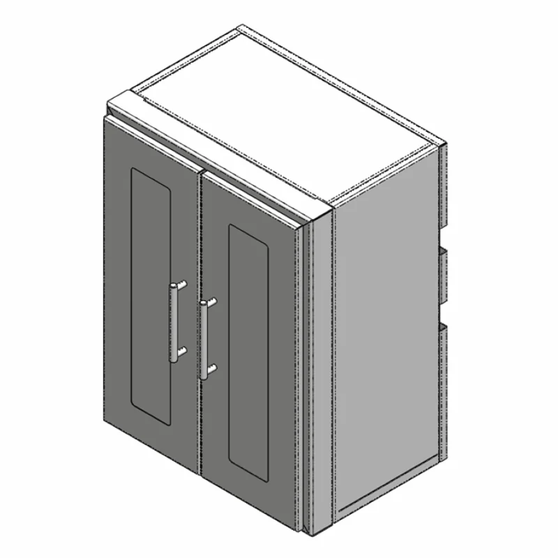 Residential 18” x 24” Wall Cabinet, Light Grey