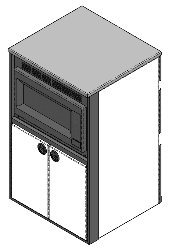22” x 36” Microwave Cabinet with Shelf