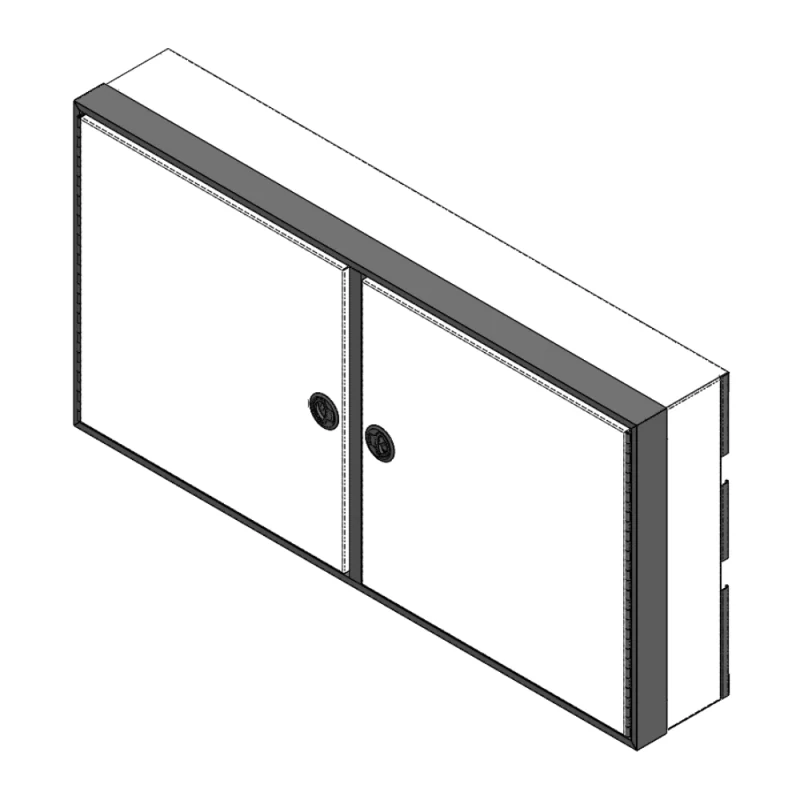 48" x 24” x 8" Wall Cabinet with Shelf